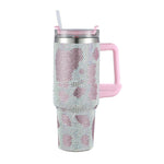 Ultimate Hydration Meets Premium Style – 40oz Diamond Stainless Steel Insulated Cup