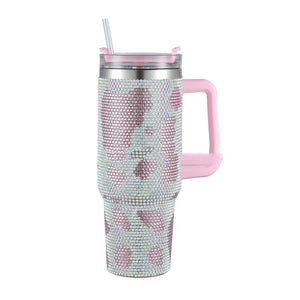 Ultimate Hydration Meets Premium Style – 40oz Diamond Stainless Steel Insulated Cup
