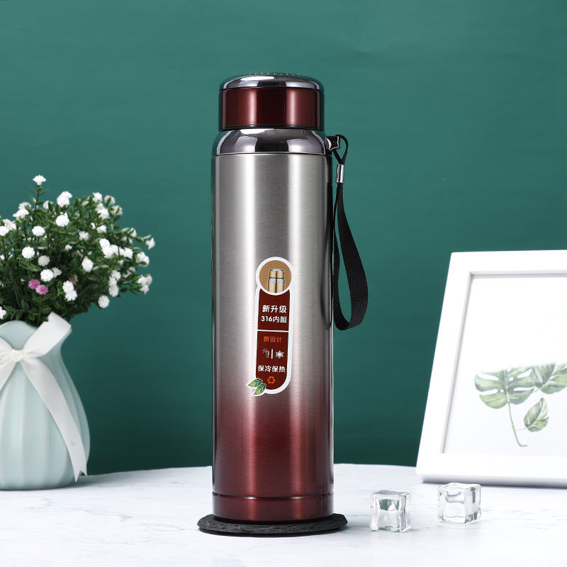 Portable Stainless Steel Vacuum Cup with Handle