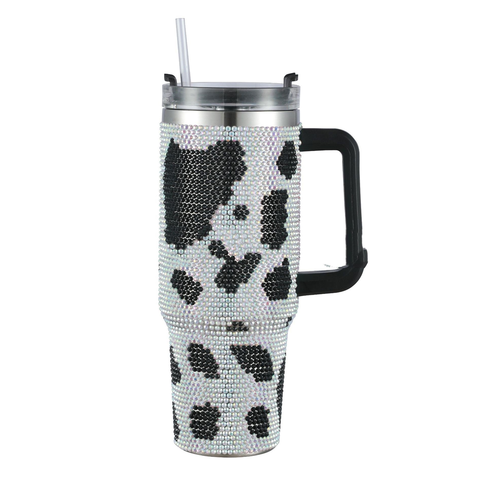 Ultimate Hydration Meets Premium Style – 40oz Diamond Stainless Steel Insulated Cup