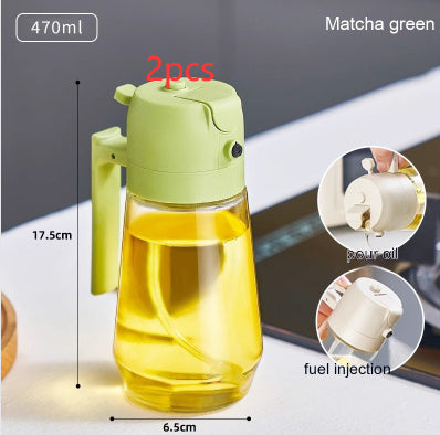 2-in-1 Oil Sprayer & Pour Bottle – Smart, Stylish, and Healthy Cooking!
