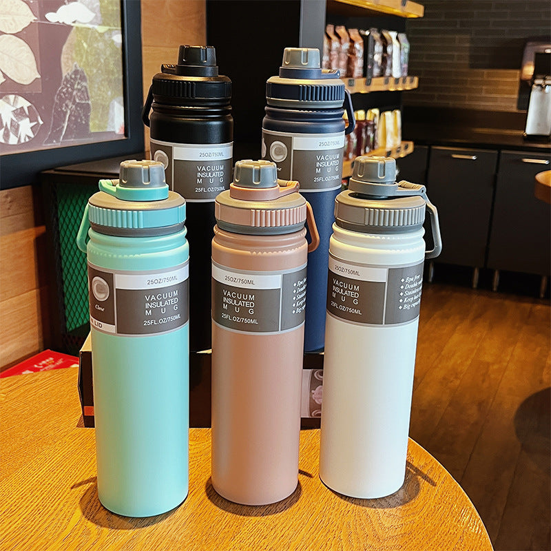 Large Capacity Stainless Steel Vacuum Flask – 750ml Portable Thermal Travel Mug