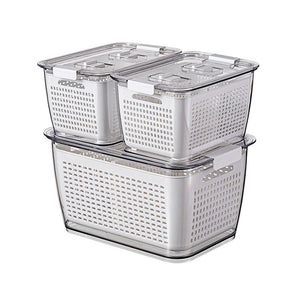 Maximize Freshness & Space with the Large Capacity Refrigerator Storage Box!