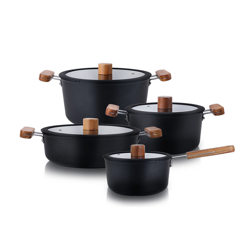 Ceramic Non-Stick Stew Pot - Multi-Functional Hot Pot with Lid