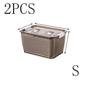 Maximize Freshness & Space with the Large Capacity Refrigerator Storage Box!