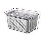 Maximize Freshness & Space with the Large Capacity Refrigerator Storage Box!