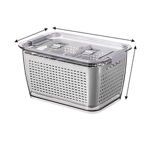 Maximize Freshness & Space with the Large Capacity Refrigerator Storage Box!