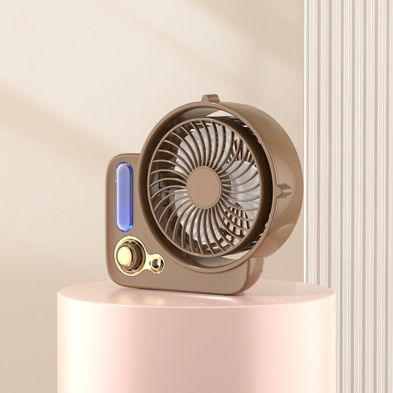 Stay Cool & Refreshed with the 3-in-1 Desktop Spray Humidifier Fan!