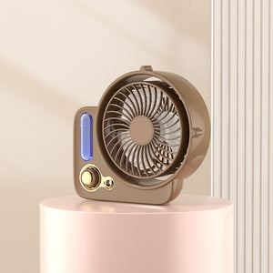 Stay Cool & Refreshed with the 3-in-1 Desktop Spray Humidifier Fan!
