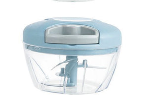 2-in-1 Hand-Pull Veggie Chopper – Dual Bowl & Multi-Blade
