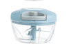 2-in-1 Hand-Pull Veggie Chopper – Dual Bowl & Multi-Blade