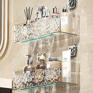 Toilet Rack Punch-free Bathroom Hanging Basket Wall