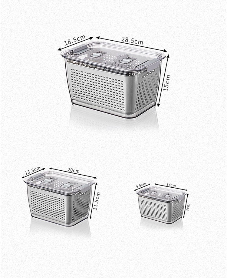 Maximize Freshness & Space with the Large Capacity Refrigerator Storage Box!