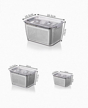 Maximize Freshness & Space with the Large Capacity Refrigerator Storage Box!