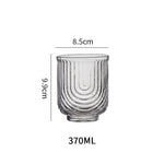 Handmade Small U Glass Water Cup – Unique Clear Juice Cup, Minimalist Niche Design, Heat-Resistant Glass for Home, Office & Cafés