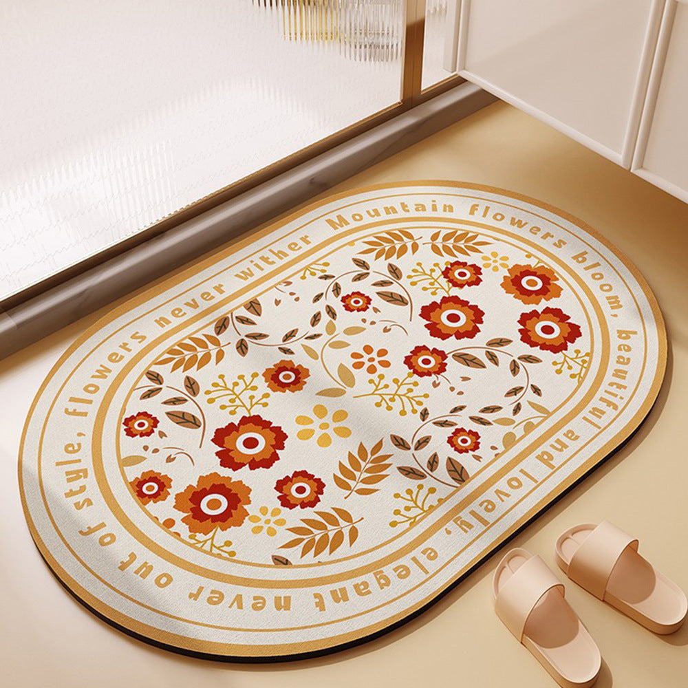 Absorbent Diatom Ooze Soft Cushion Foot Mat – Quick-Drying & Stylish Comfort