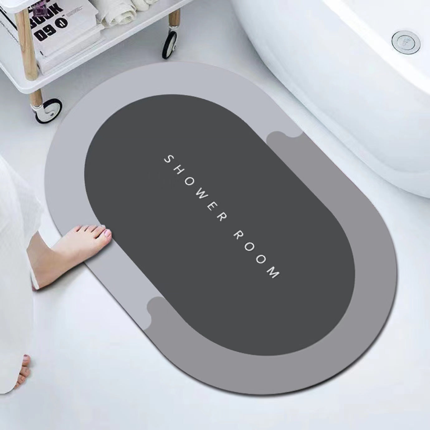 Absorbent Diatom Ooze Soft Cushion Foot Mat – Quick-Drying & Stylish Comfort