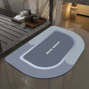 Absorbent Diatom Ooze Soft Cushion Foot Mat – Quick-Drying & Stylish Comfort