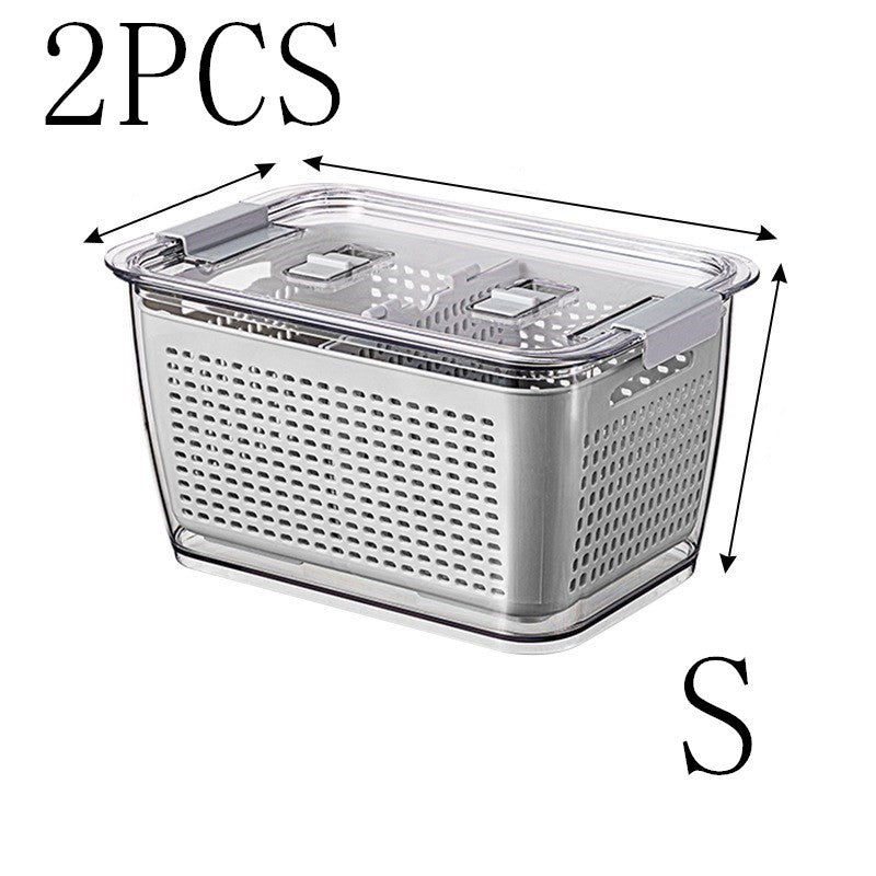 Maximize Freshness & Space with the Large Capacity Refrigerator Storage Box!