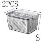 Maximize Freshness & Space with the Large Capacity Refrigerator Storage Box!