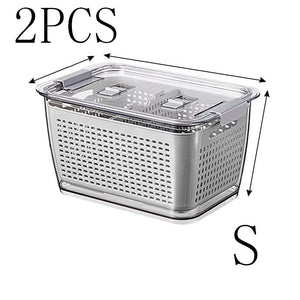 Maximize Freshness & Space with the Large Capacity Refrigerator Storage Box!