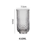 Handmade Small U Glass Water Cup – Unique Clear Juice Cup, Minimalist Niche Design, Heat-Resistant Glass for Home, Office & Cafés