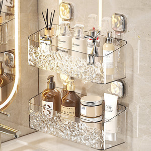 Toilet Rack Punch-free Bathroom Hanging Basket Wall