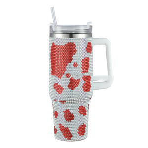 Ultimate Hydration Meets Premium Style – 40oz Diamond Stainless Steel Insulated Cup