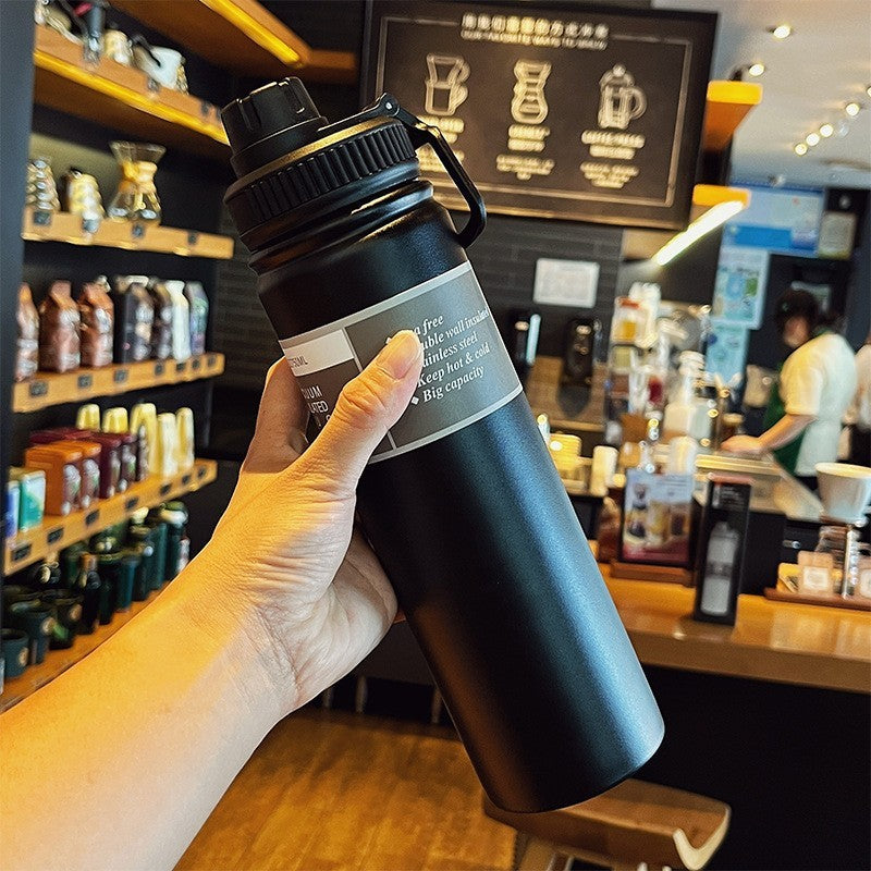 Large Capacity Stainless Steel Vacuum Flask – 750ml Portable Thermal Travel Mug