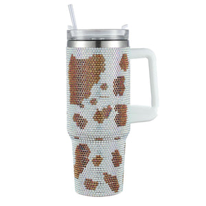 Ultimate Hydration Meets Premium Style – 40oz Diamond Stainless Steel Insulated Cup