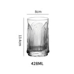 Handmade Small U Glass Water Cup – Unique Clear Juice Cup, Minimalist Niche Design, Heat-Resistant Glass for Home, Office & Cafés