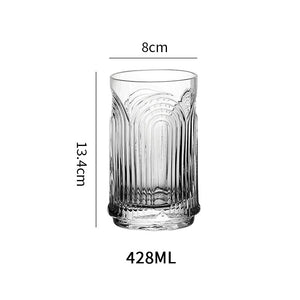 Handmade Small U Glass Water Cup – Unique Clear Juice Cup, Minimalist Niche Design, Heat-Resistant Glass for Home, Office & Cafés