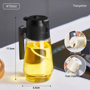 2-in-1 Oil Sprayer & Pour Bottle – Smart, Stylish, and Healthy Cooking!
