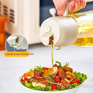 2-in-1 Oil Sprayer & Pour Bottle – Smart, Stylish, and Healthy Cooking!