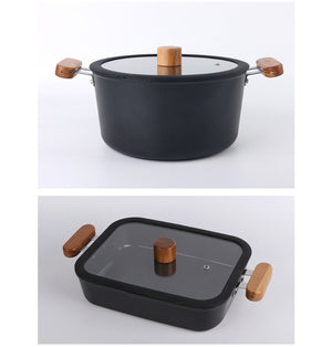 Ceramic Non-Stick Stew Pot - Multi-Functional Hot Pot with Lid