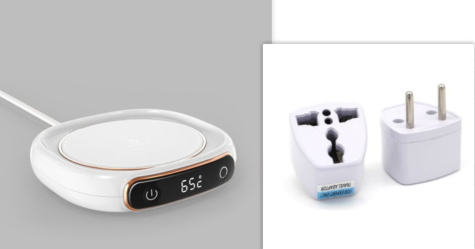 Electric Heating Coaster Pad with Constant Temperature Control for Tea, Coffee, Milk & Desktop Use