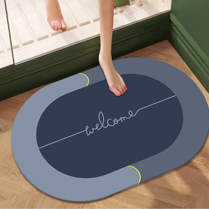 Absorbent Diatom Ooze Soft Cushion Foot Mat – Quick-Drying & Stylish Comfort