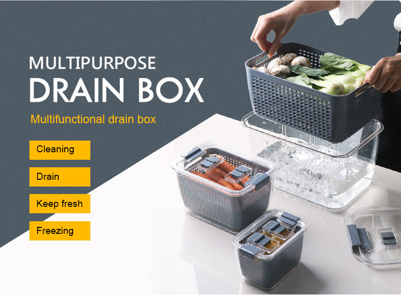Maximize Freshness & Space with the Large Capacity Refrigerator Storage Box!