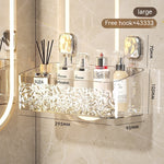 Toilet Rack Punch-free Bathroom Hanging Basket Wall