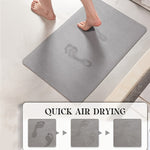 Clover Diatomite Bath Mat – 50×80cm Fast-Dry Stone Rug