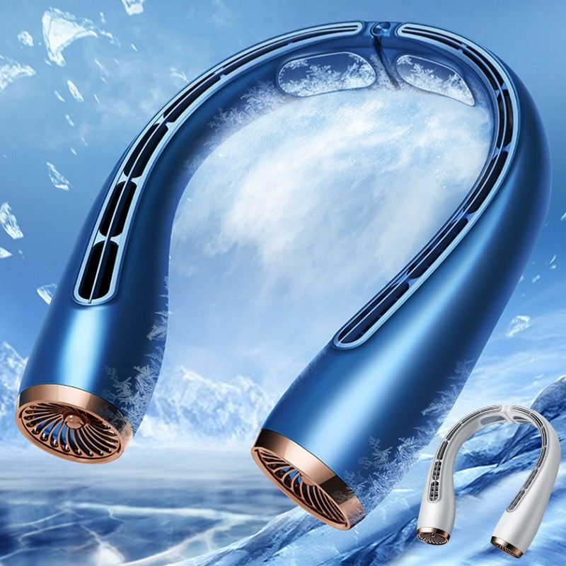 Beat the Heat with the Revolutionary Neck Hanging Bladeless Fan!