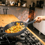 3-Piece Cast Iron Skillet Set (6/8/10in) - Pre-Seasoned