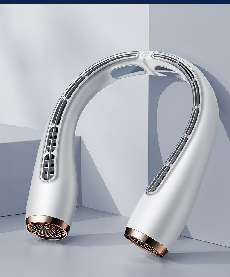 Beat the Heat with the Revolutionary Neck Hanging Bladeless Fan!