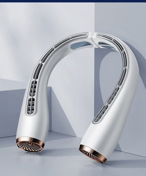 Beat the Heat with the Revolutionary Neck Hanging Bladeless Fan!