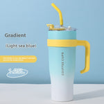 Stainless Steel Vacuum Cup with Straw – 3rd Gen Large-Capacity Insulated Bottle (40oz)