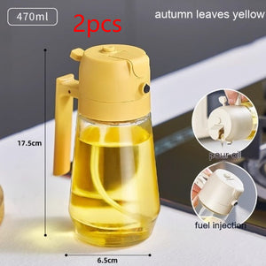 2-in-1 Oil Sprayer & Pour Bottle – Smart, Stylish, and Healthy Cooking!