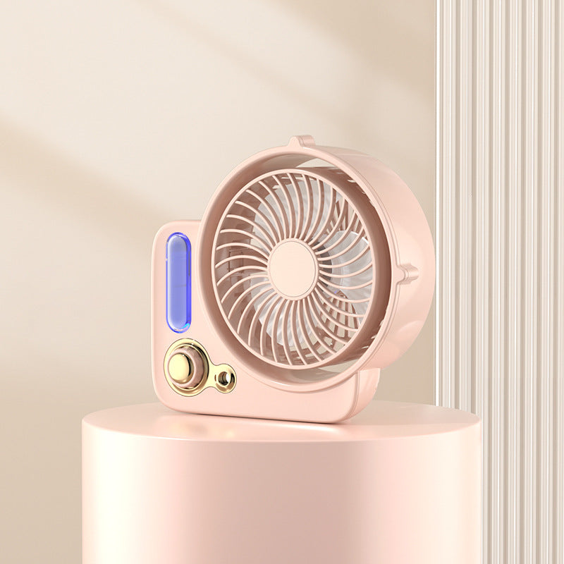 Stay Cool & Refreshed with the 3-in-1 Desktop Spray Humidifier Fan!