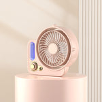 Stay Cool & Refreshed with the 3-in-1 Desktop Spray Humidifier Fan!