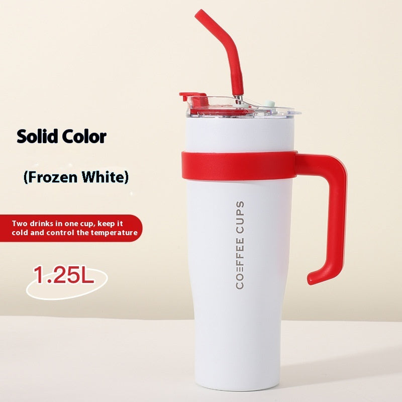 Stainless Steel Vacuum Cup with Straw – 3rd Gen Large-Capacity Insulated Bottle (40oz)