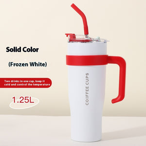 Stainless Steel Vacuum Cup with Straw – 3rd Gen Large-Capacity Insulated Bottle (40oz)